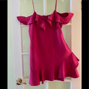“NWOT” Chelsea 28 Cold Shoulder Ruffle Hem Dress